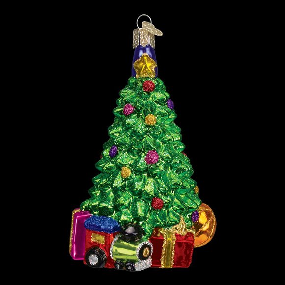 Christmas Morning Tree Holiday Ornament with Keepsake Box | Old World Christmas - Picture 2 of 5